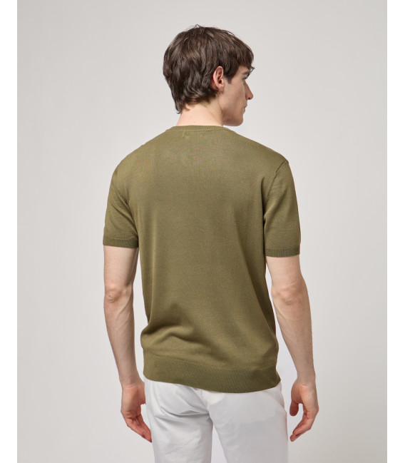 Muscle fit knitted t-shirt
