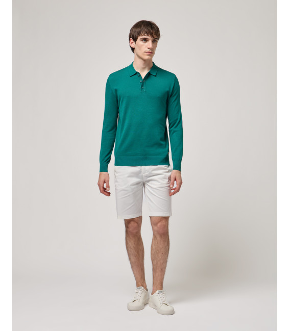 Polo a maniche lunghe relaxed fit