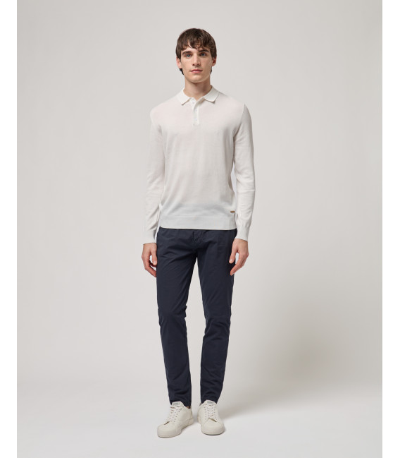 Polo a maniche lunghe relaxed fit