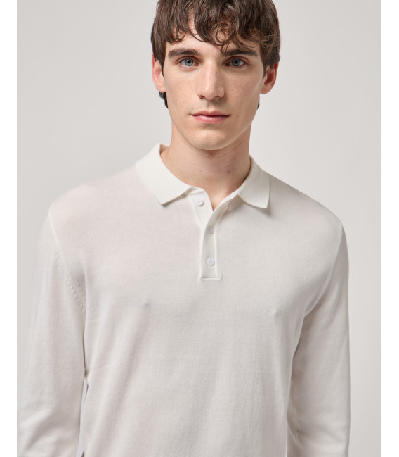 Polo a maniche lunghe relaxed fit