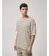 Striped T-shirt with chest pocket