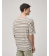 Striped T-shirt with chest pocket