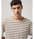 Striped T-shirt with chest pocket