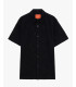 Crochet short-sleeve shirt