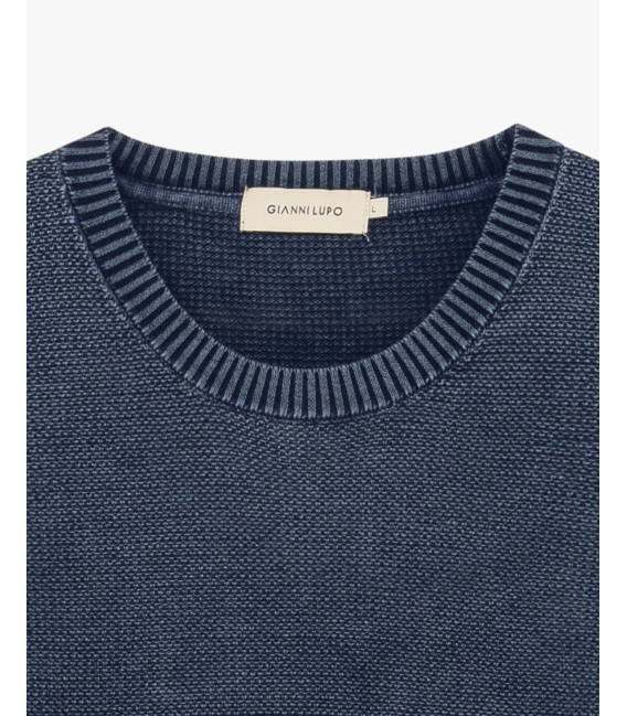 Maglia in cotone effetto used