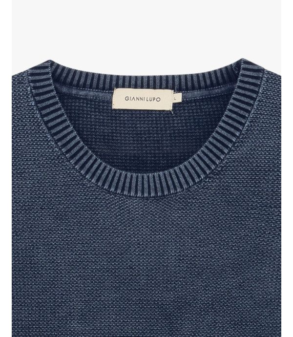 Maglia in cotone effetto used