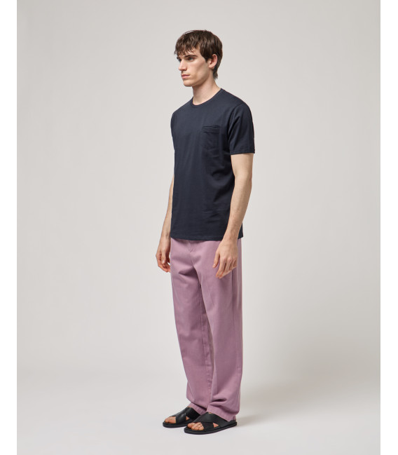 T-shirt con taschino in cotone extra fine
