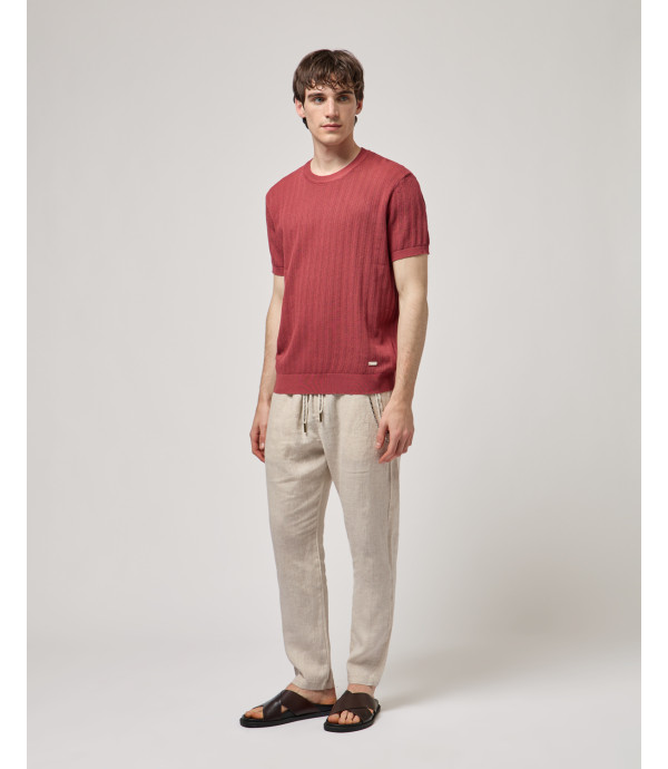 T-shirt in maglia a manica corta