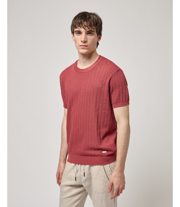 T-shirt in maglia a manica corta