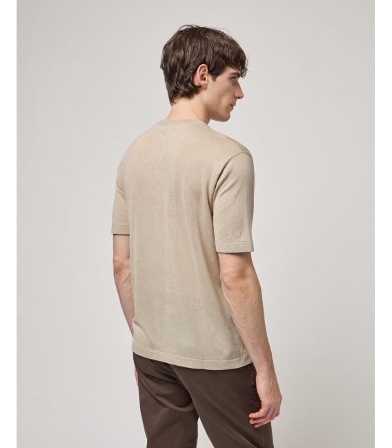 T-shirt in maglia girocollo
