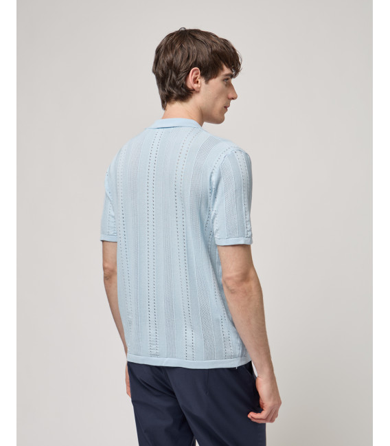 Camicia in maglia con trasparenze