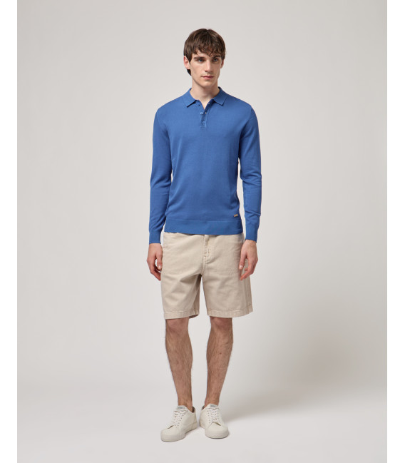 Polo a maniche lunghe relaxed fit