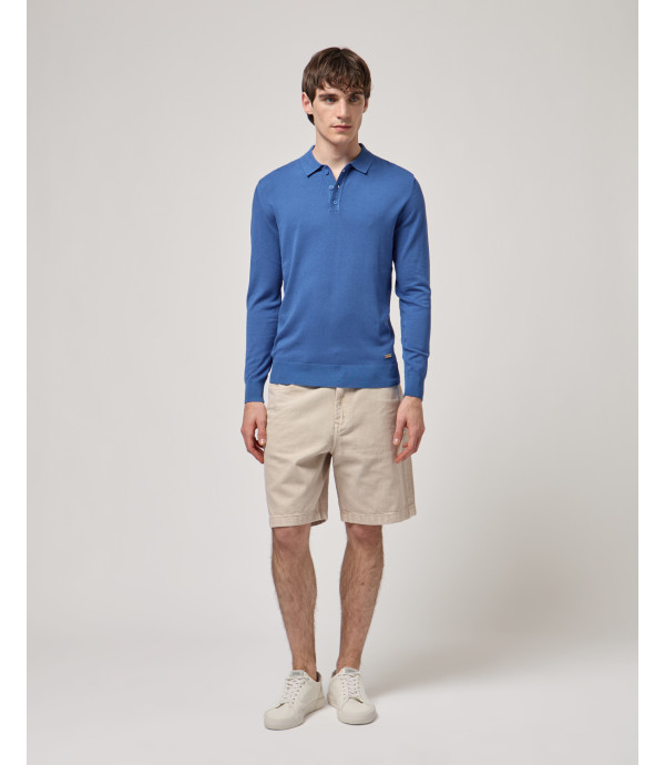 Polo a maniche lunghe relaxed fit