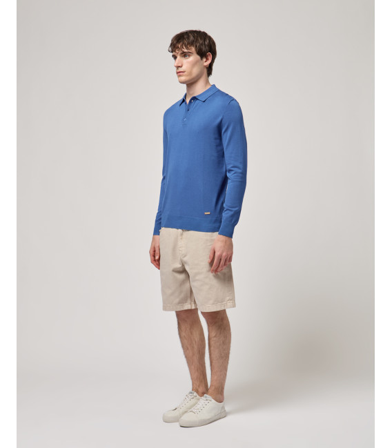 Polo a maniche lunghe relaxed fit