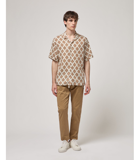 Short-sleeve shirt with all-over print