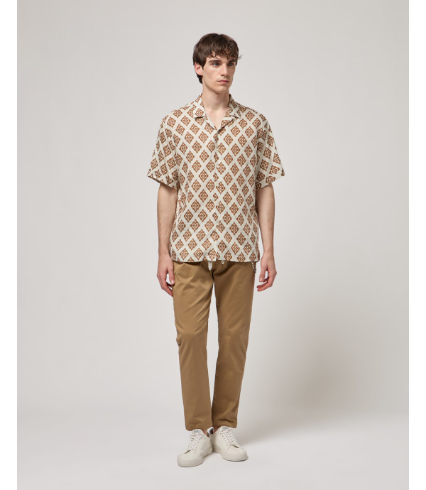 Short-sleeve shirt with all-over print