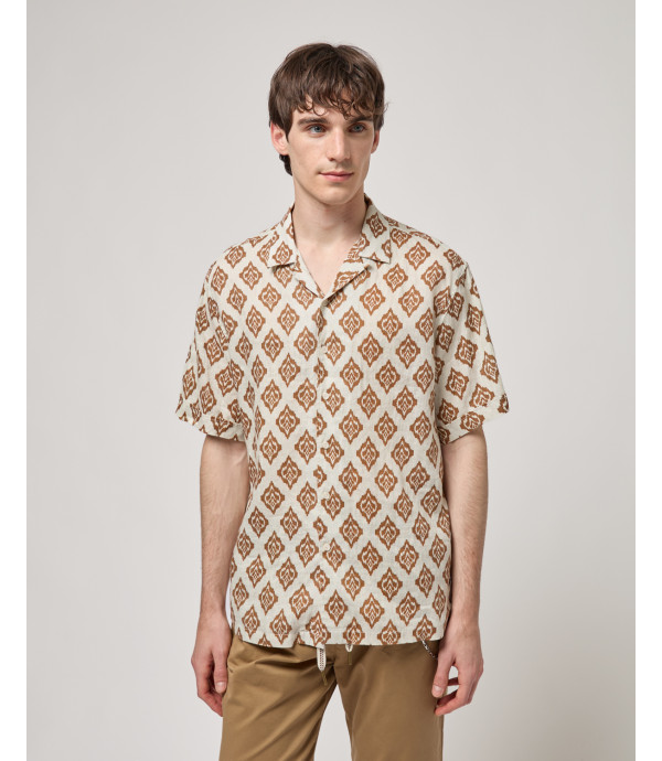 Short-sleeve shirt with all-over print