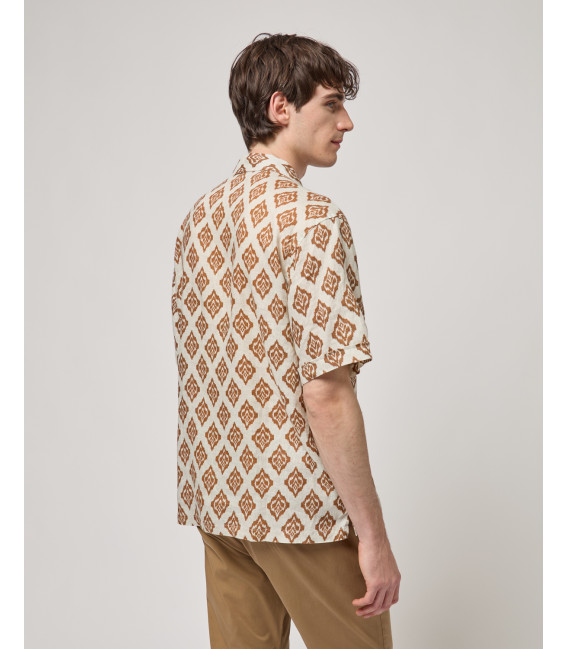 Short-sleeve shirt with all-over print
