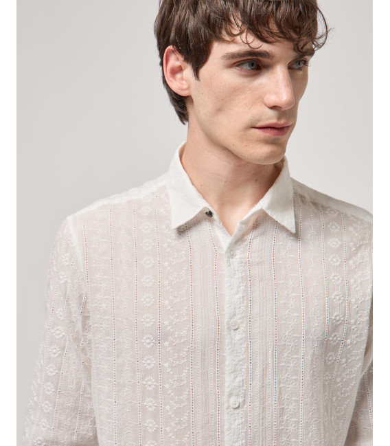 Camicia in tessuto San Gallo