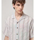 Short-sleeve striped shirt