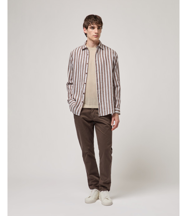 Striped linen shirt