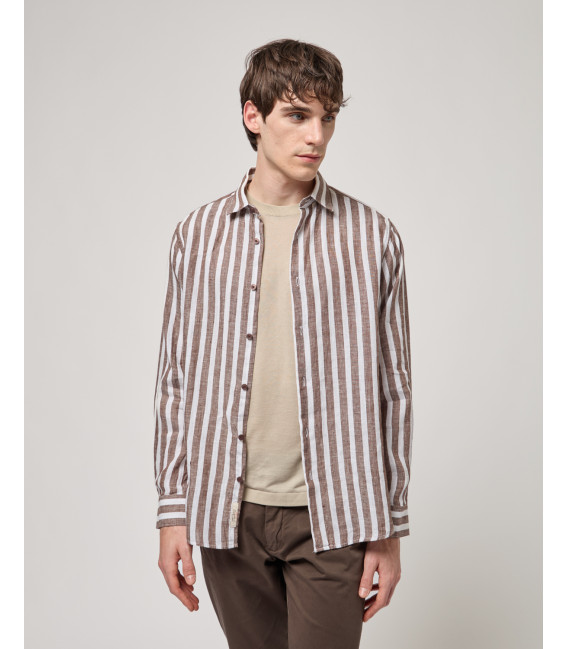 Striped linen shirt