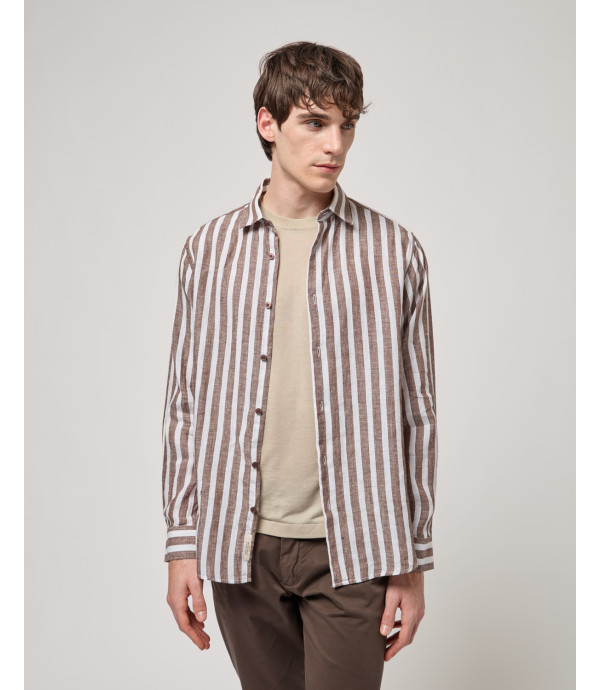 Striped linen shirt