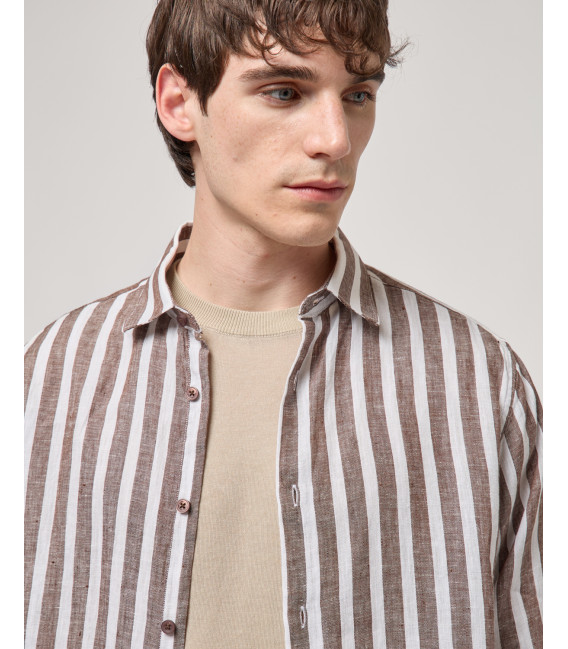 Striped linen shirt
