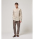 Mandarin collar premium linen shirt
