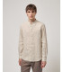 Mandarin collar premium linen shirt