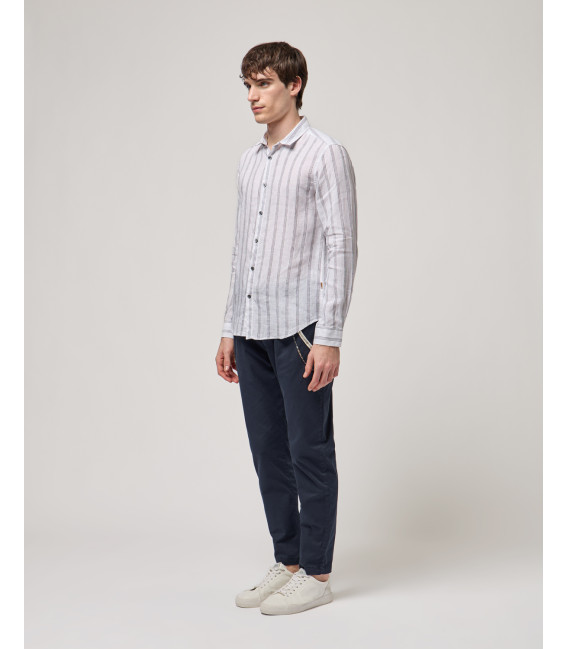 Pantaloni LEONARD con coulisse in cotone