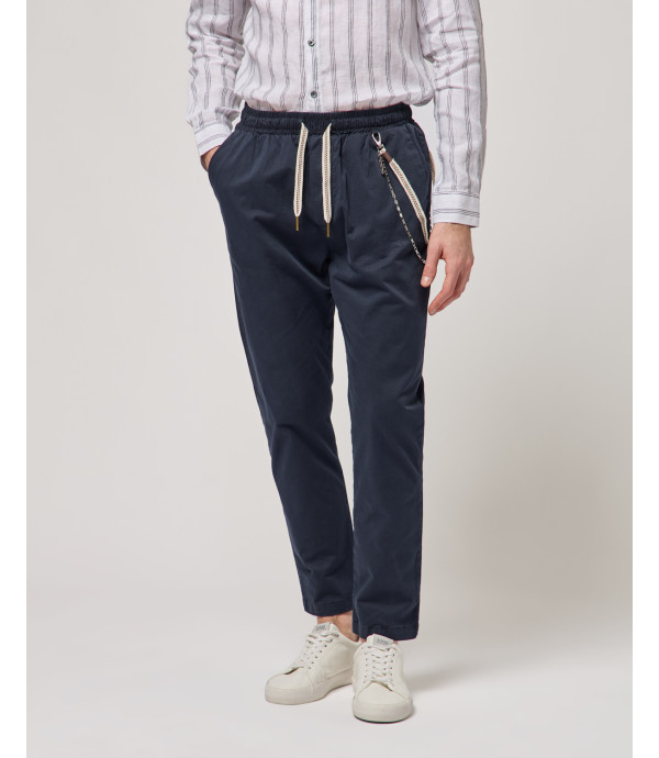 Pantaloni LEONARD con coulisse in cotone