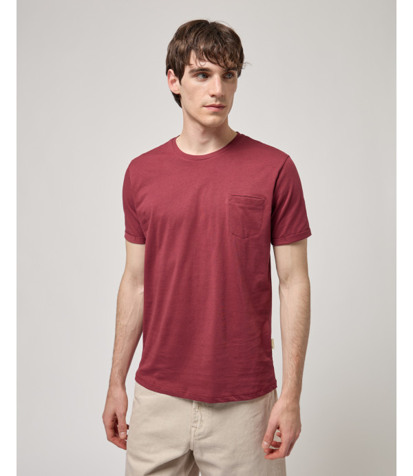 T-shirt con taschino in cotone extra fine