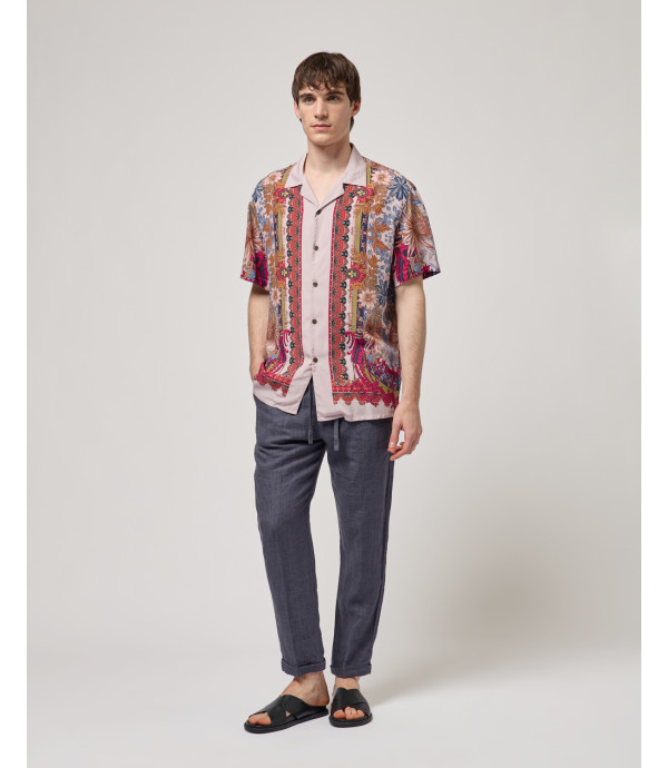 Short-sleeve shirt with all-over print