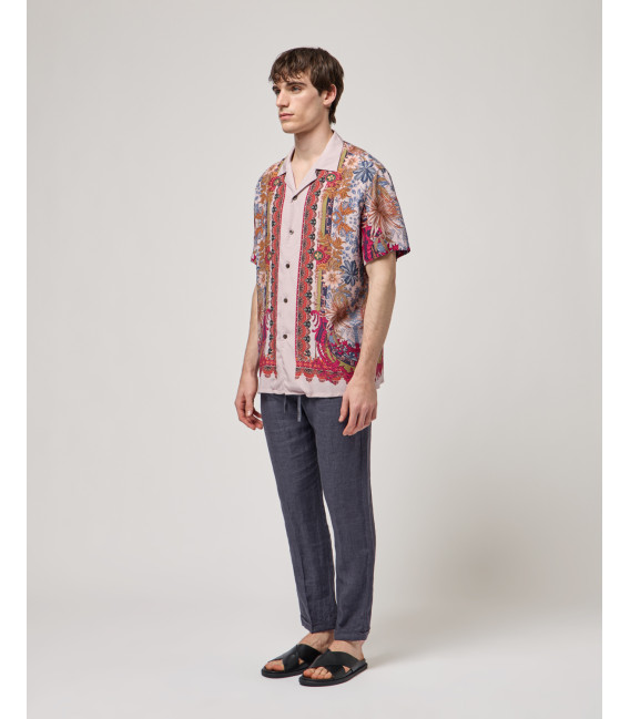 Short-sleeve shirt with all-over print