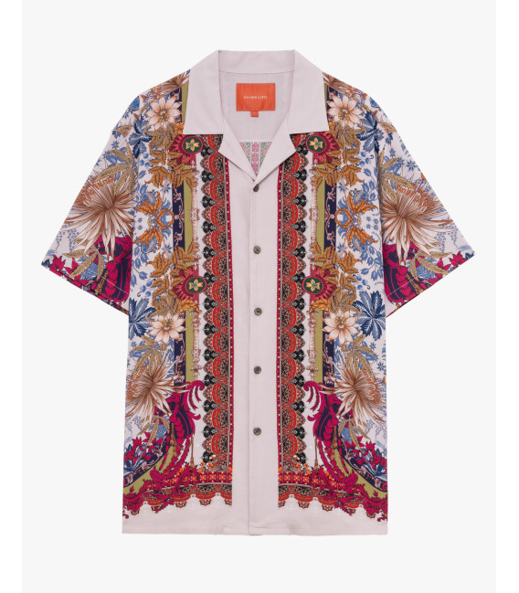 Short-sleeve shirt with all-over print