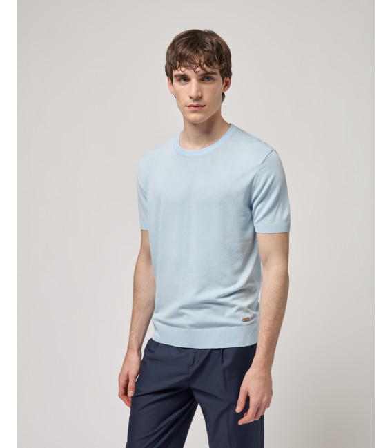 T-shirt in maglia muscle fit