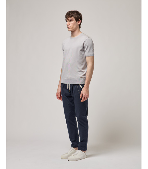 T-shirt in maglia muscle fit