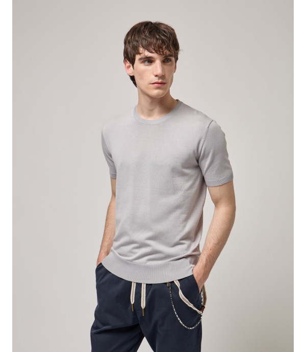 T-shirt in maglia muscle fit