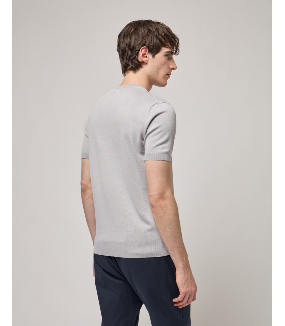 T-shirt in maglia muscle fit