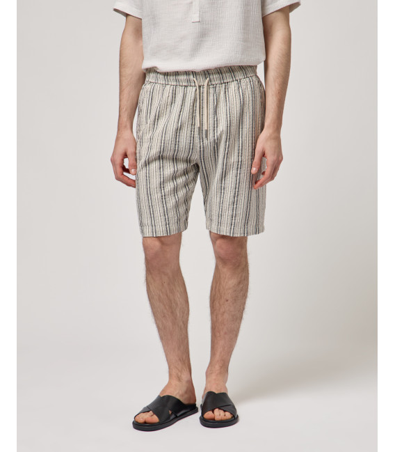 Striped bermuda shorts