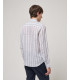 Camicia a righe in lino