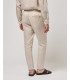 Pantaloni in lino con coulisse slim fit