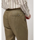Pantaloni in lino con coulisse slim fit