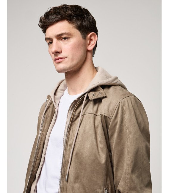 Bomber effetto camoscio