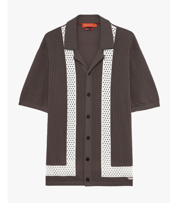 Camicia in maglia traforata