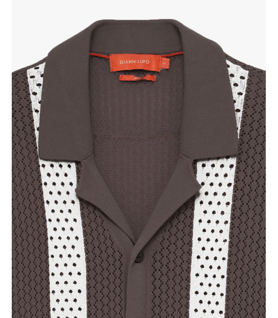 Camicia in maglia traforata