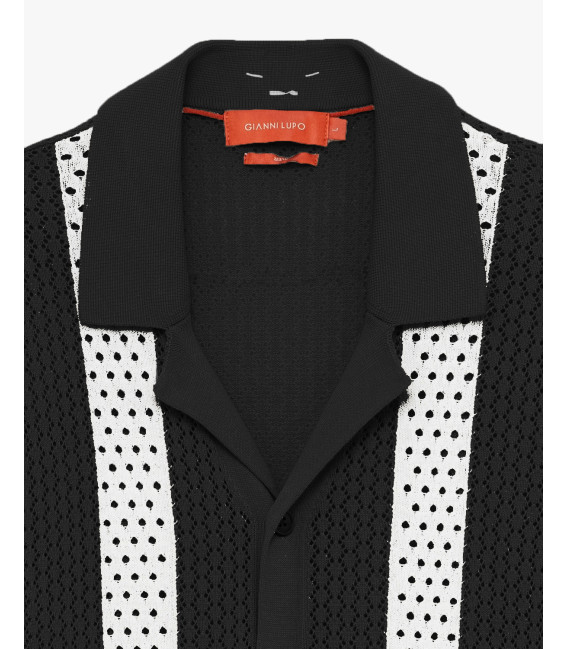 Camicia in maglia traforata
