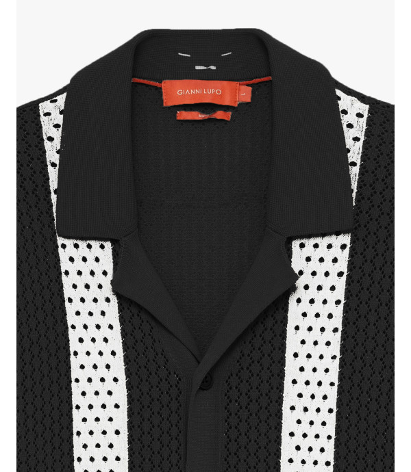 Camicia in maglia traforata