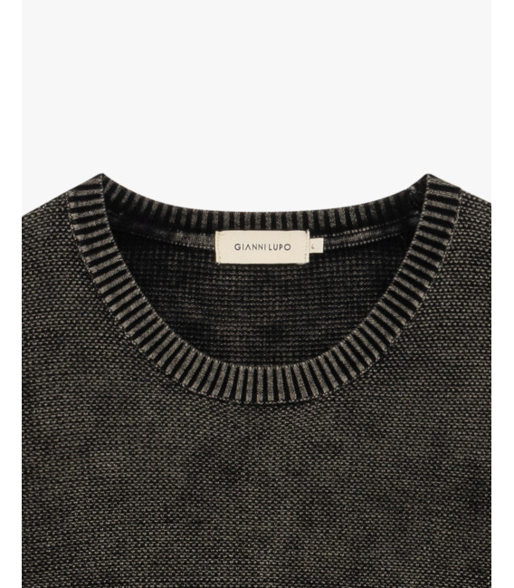 Maglia in cotone effetto used